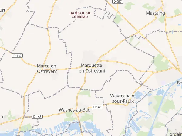 Plan de Marquette-en-Ostrevant