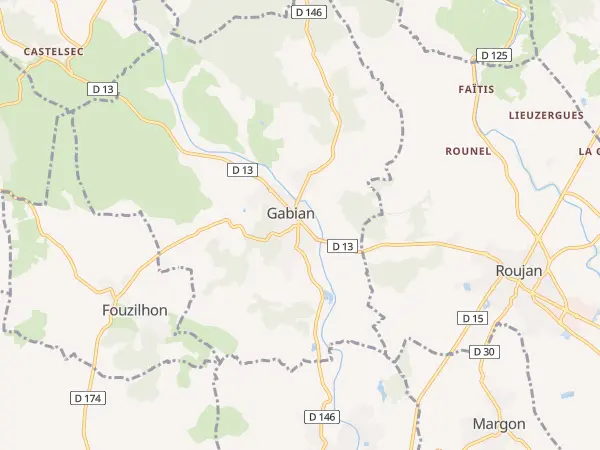 Plan de Gabian