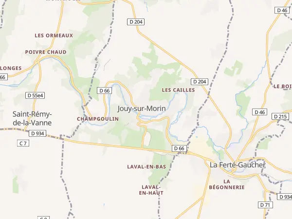 Plan de Jouy-sur-Morin