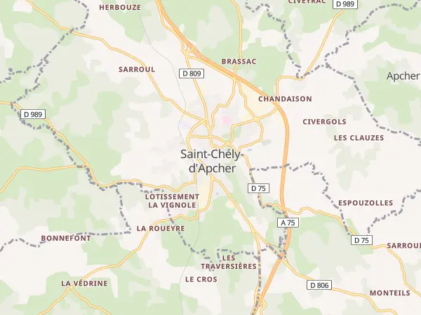 Plan de Saint-Chély-d’Apcher