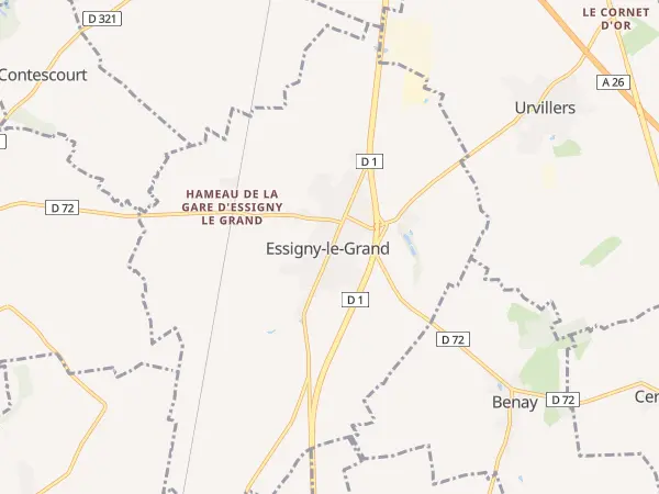 Plan de Essigny-le-Grand