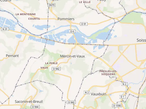 Plan de Mercin-et-Vaux