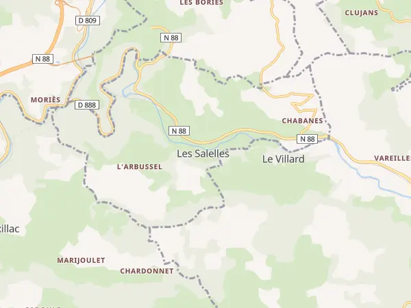Plan des Salelles