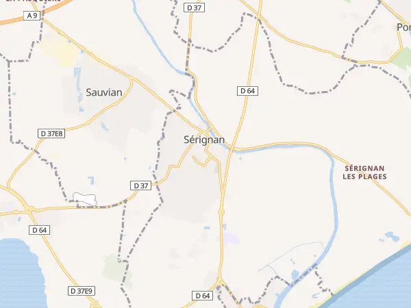 Plan de Sérignan