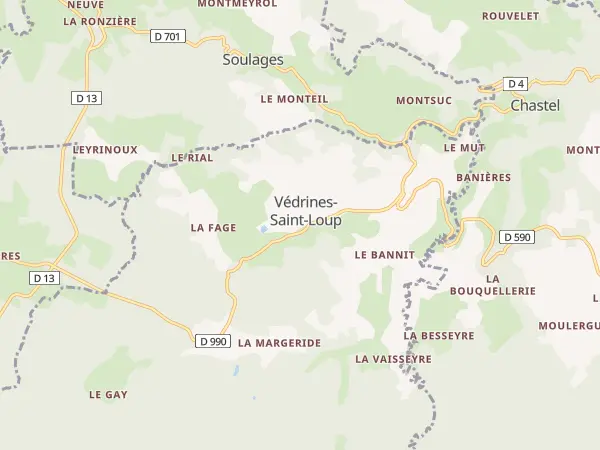 Plan de Védrines-Saint-Loup