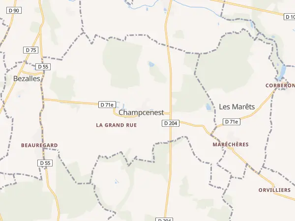 Plan de Champcenest
