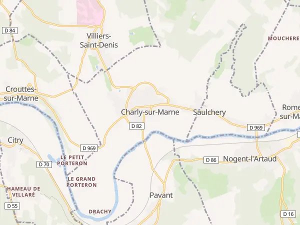 Plan de Charly-sur-Marne