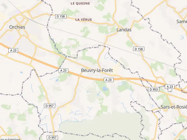 Plan de Beuvry-la-Forêt