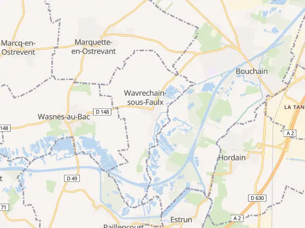 Plan de Wavrechain-sous-Faulx