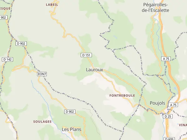 Plan de Lauroux