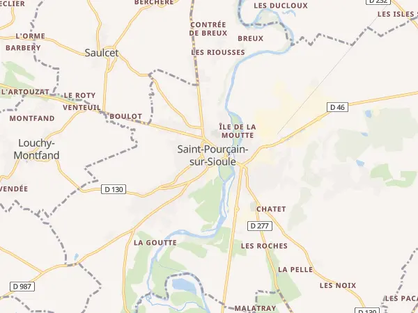 Plan de Saint-Pourçain-sur-Sioule