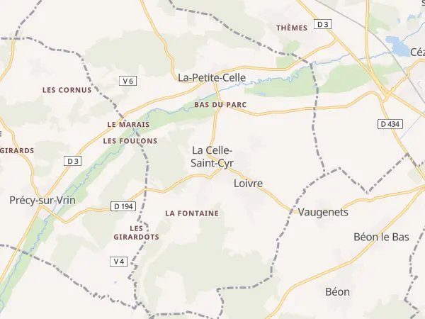 Plan de La Celle-Saint-Cyr