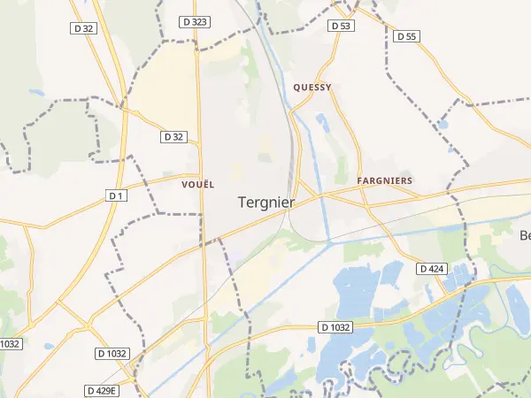 Plan de Tergnier