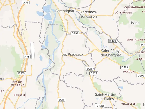 Plan des Pradeaux