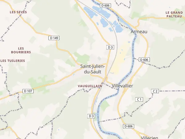 Plan de Saint-Julien-du-Sault
