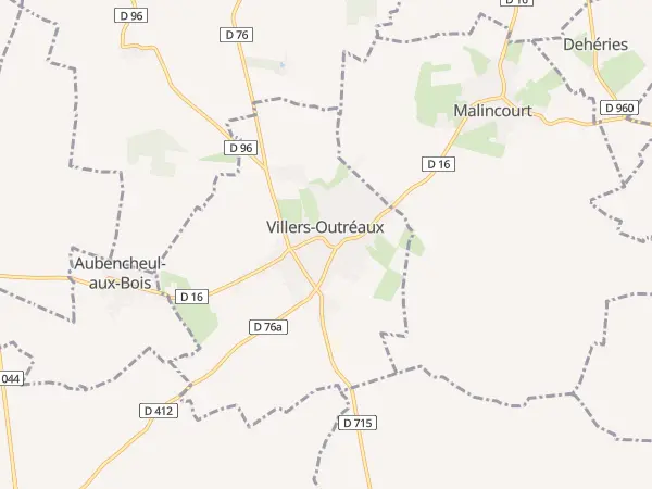 Plan de Villers-Outréaux