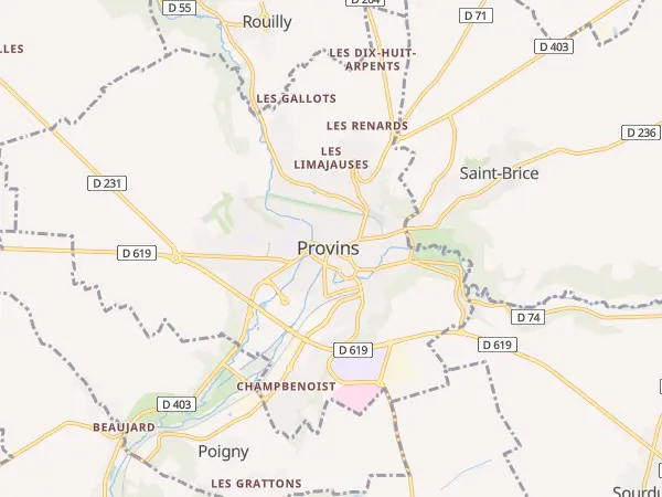 Plan de Provins