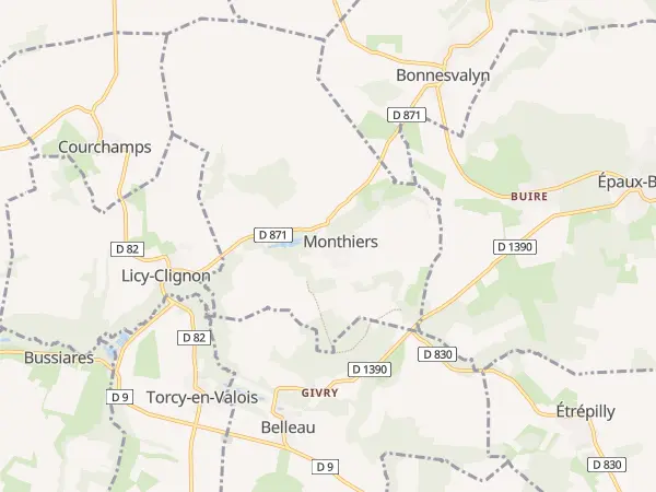 Plan de Monthiers