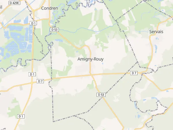 Plan de Amigny-Rouy