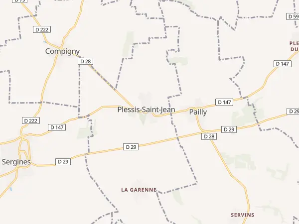Plan de Plessis-Saint-Jean
