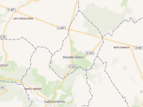 Plan de Hondevilliers