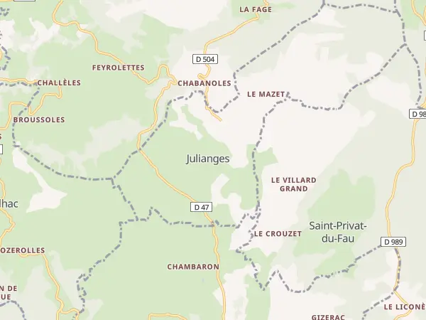 Plan de Julianges