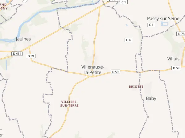 Plan de Villenauxe-la-Petite