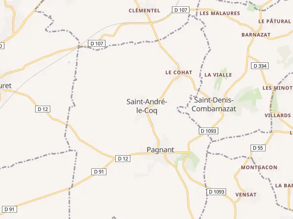 Plan de Saint-André-le-Coq