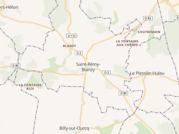 Plan de Saint-Rémy-Blanzy