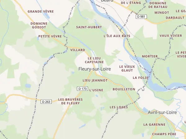 Plan de Fleury-sur-Loire