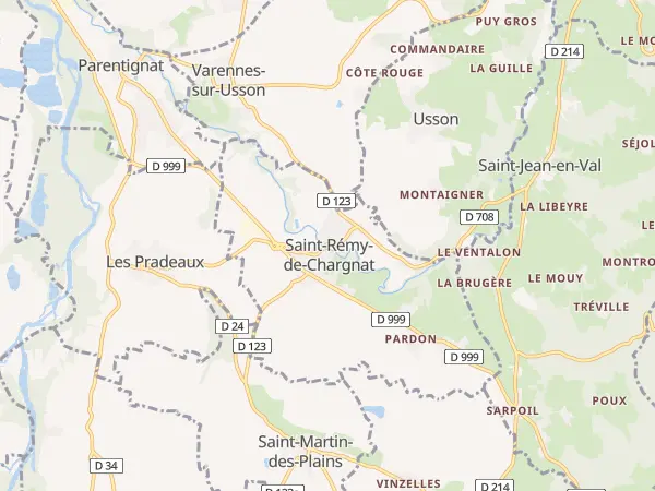 Plan de Saint-Rémy-de-Chargnat