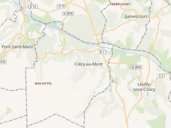 Plan de Crécy-au-Mont