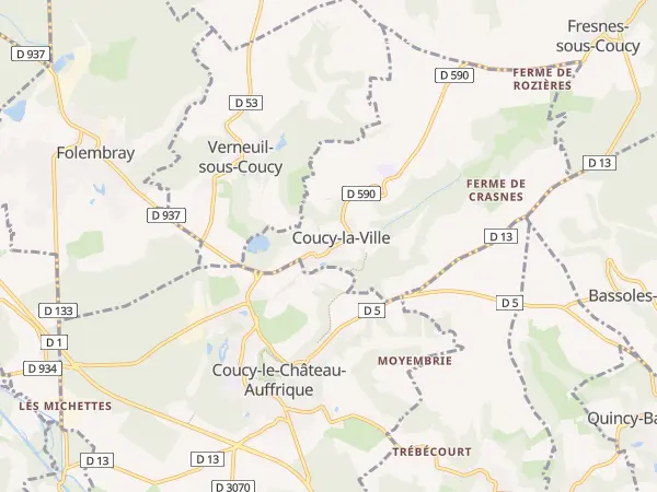 Plan de Coucy-la-Ville