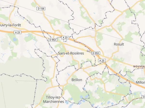 Plan de Sars-et-Rosières