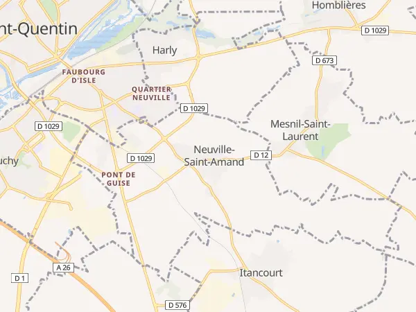 Plan de Neuville-Saint-Amand