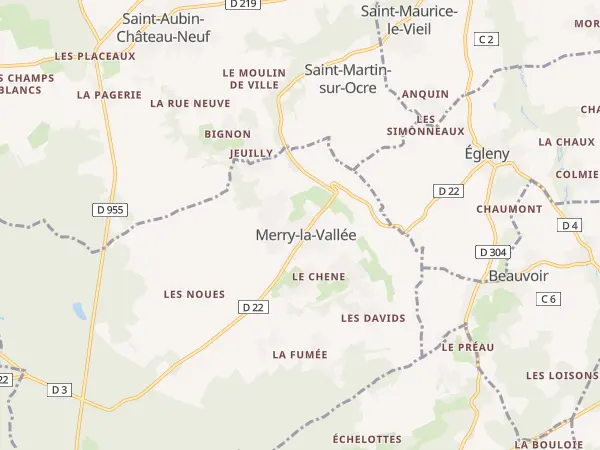 Plan de Merry-la-Vallée