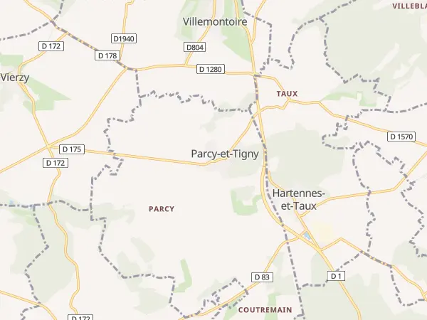 Plan de Parcy-et-Tigny
