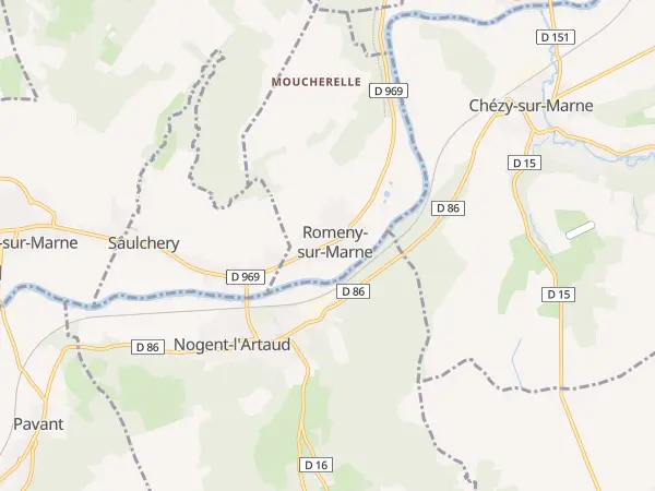 Plan de Romeny-sur-Marne