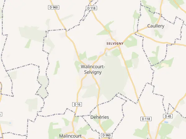 Plan de Walincourt-Selvigny