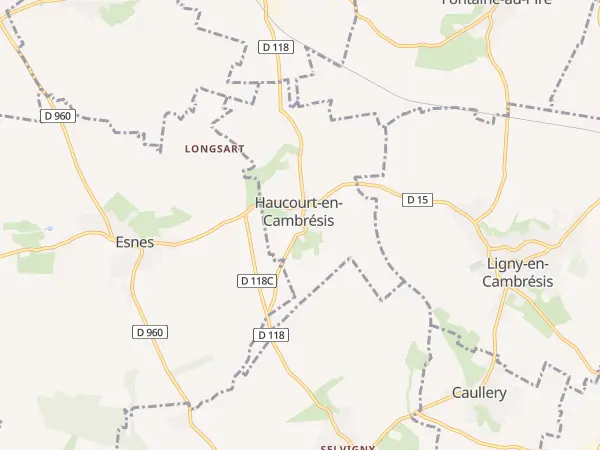 Plan de Haucourt-en-Cambrésis