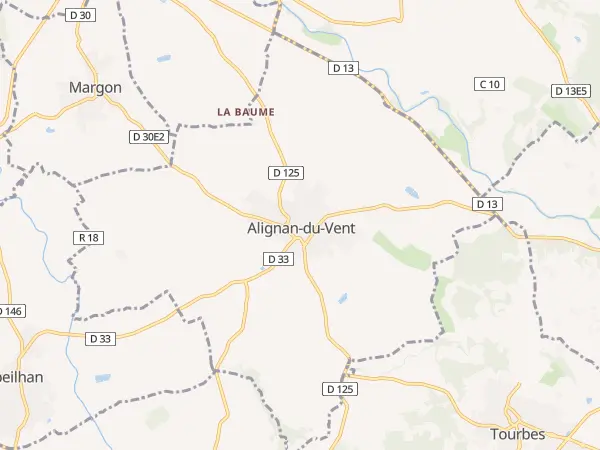 Plan de Alignan-du-Vent