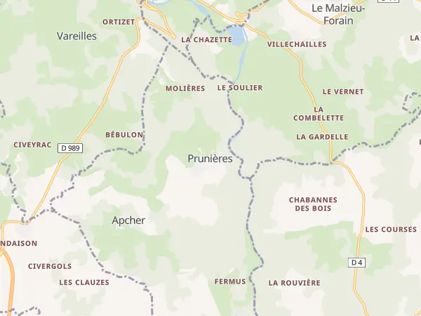 Plan de Prunières