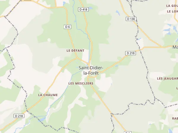 Plan de Saint-Didier-la-Forêt