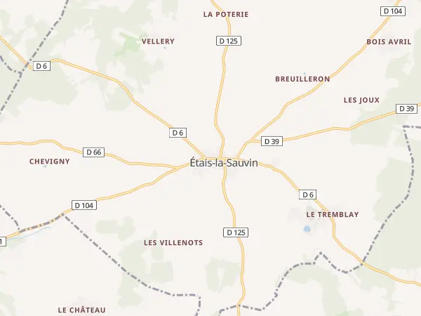 Plan de Étais-la-Sauvin