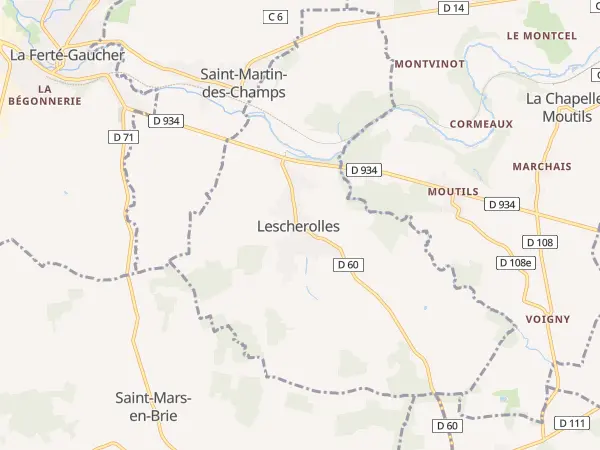 Plan de Lescherolles