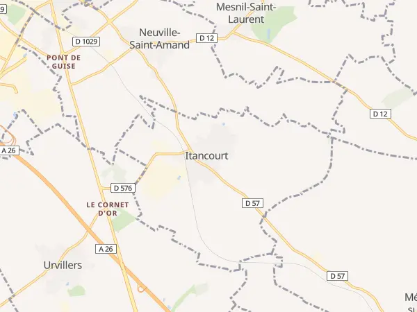 Plan de Itancourt