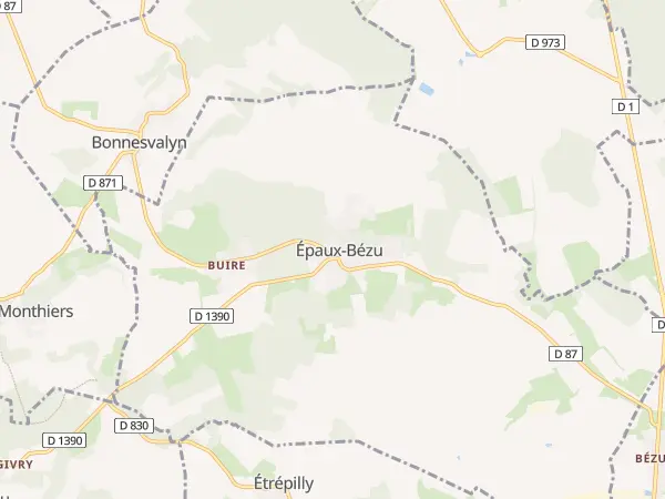 Plan de Épaux-Bézu