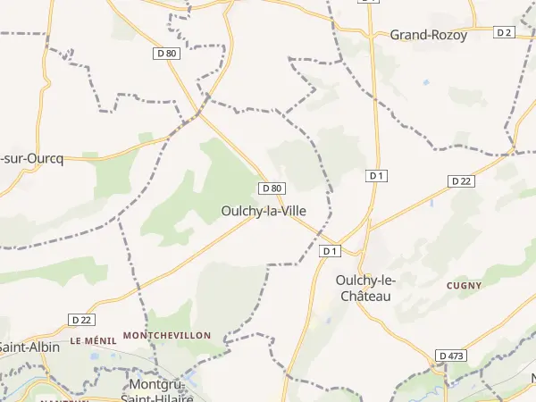 Plan de Oulchy-la-Ville