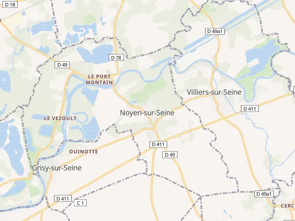 Plan de Noyen-sur-Seine