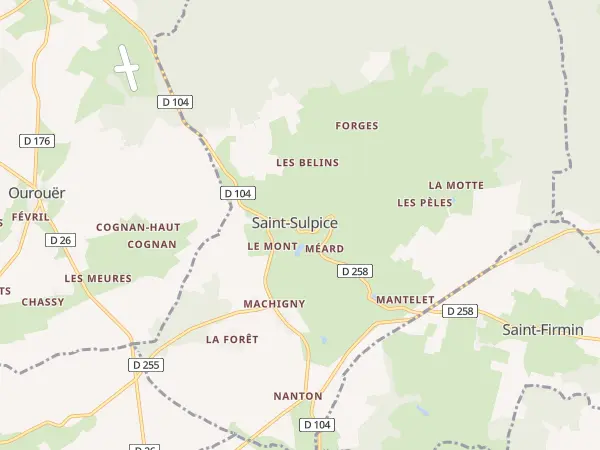 Plan de Saint-Sulpice